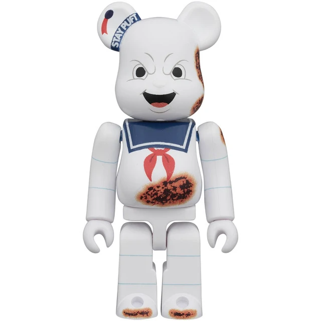 Alt view image 3 of 6 - Japan BE@RBRICK Stay Puft Marshmallow Man Angry Face & No Ghost 2PCS Set