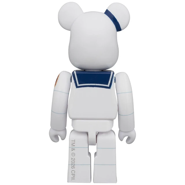 Alt view image 4 of 6 - Japan BE@RBRICK Stay Puft Marshmallow Man Angry Face & No Ghost 2PCS Set