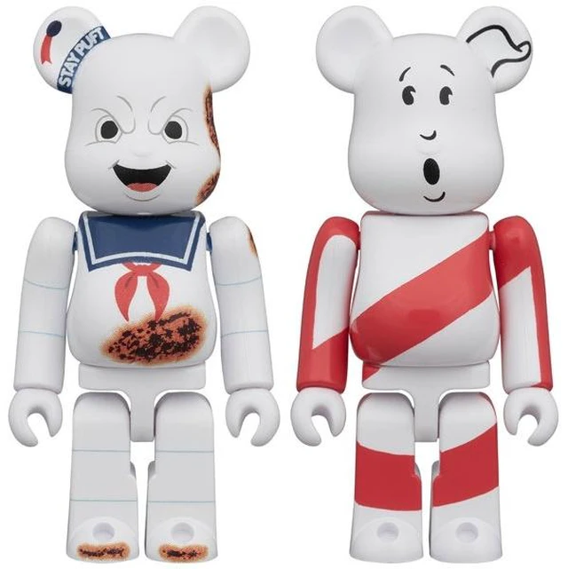 Main image of Japan BE@RBRICK Stay Puft Marshmallow Man Angry Face & No Ghost 2PCS Set