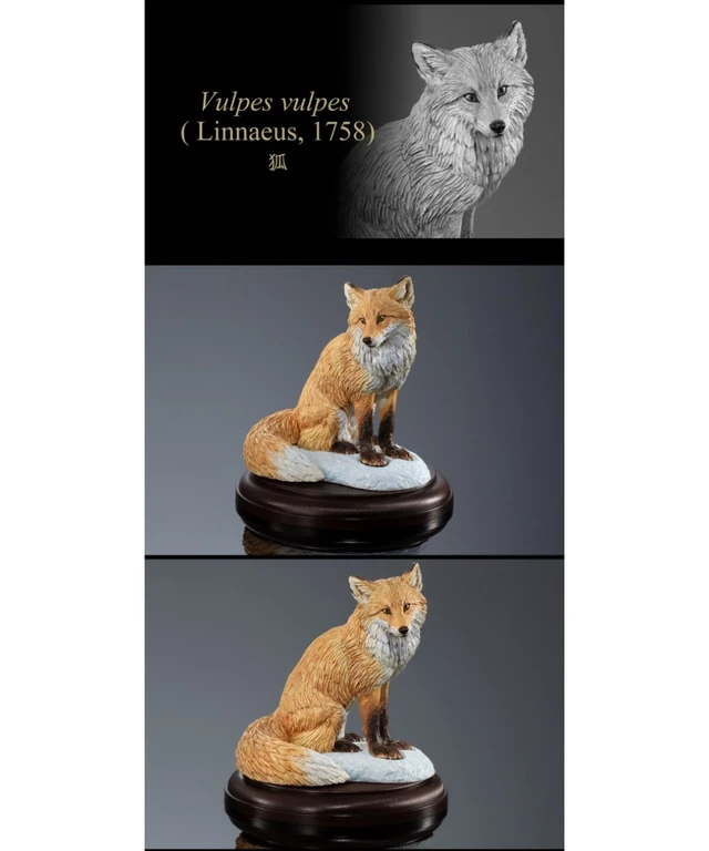 Alt view image 5 of 7 - Ikimono Daizukan Display Model Collection Wild Canines 3-Piece Set