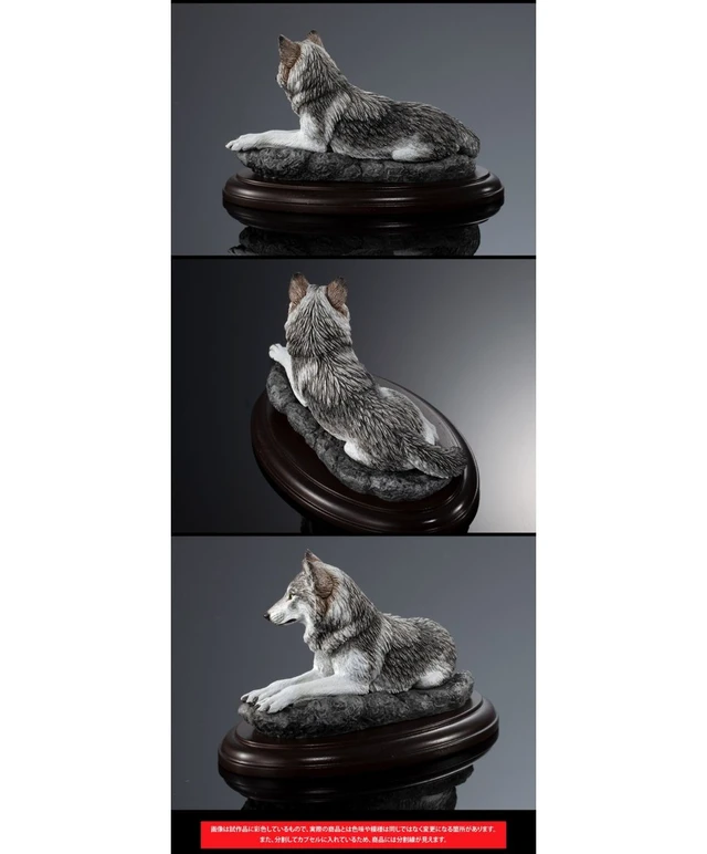 Alt view image 4 of 7 - Ikimono Daizukan Display Model Collection Wild Canines 3-Piece Set