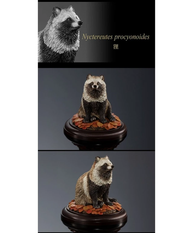 Alt view image 7 of 7 - Ikimono Daizukan Display Model Collection Wild Canines 3-Piece Set