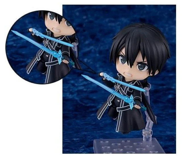 Main image of Nendoroid Kirito 2.0 (Sword Art Online) w/ Clear Elucidator & Dark Repulser