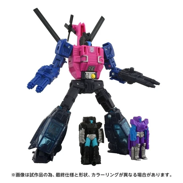 Alt view image 4 of 7 - Transformers Age of the Prime AOTP-EX Spinister vs Autobot Topspin