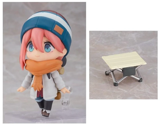 Main image of Nendoroid Nadeshiko Kagamihara Solo Camp Ver. w/ Outdoor Table (Laid-Back Camp)