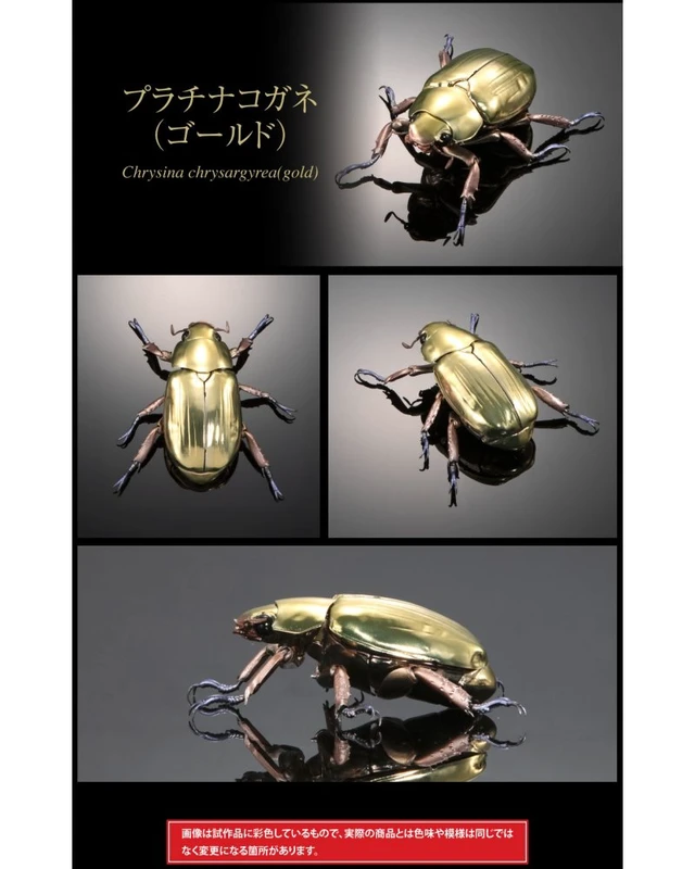 Alt view image 3 of 7 - Ikimono Daizukan Advance Platinum Beetle & Rainbow Stag Beetle Set