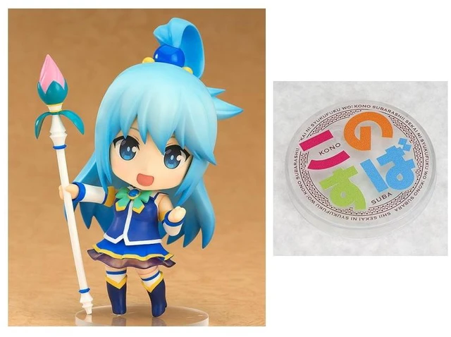 Main image of Nendoroid Aqua (3rd Re-release) w/ Special Round Base (Konosuba)