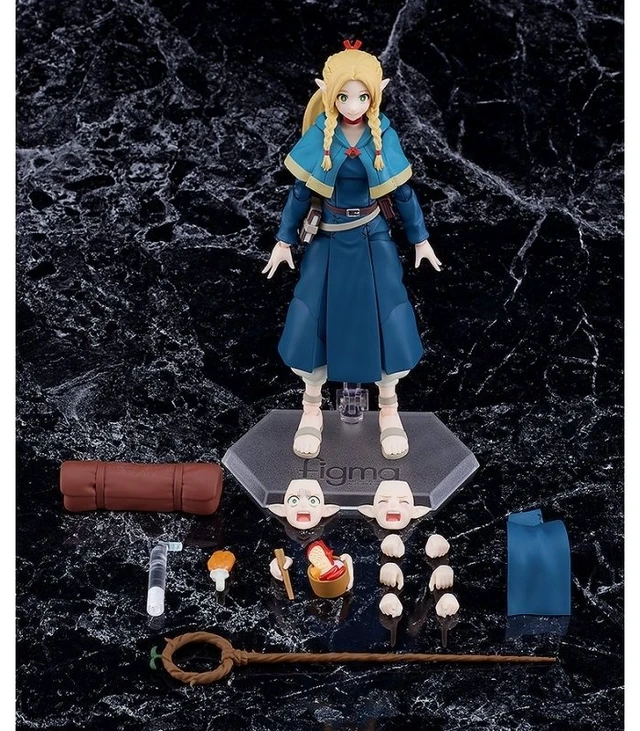 Alt view image 5 of 7 - figma Marcille (Delicious in Dungeon) w/ Closed-Eyes Smiling Face Part