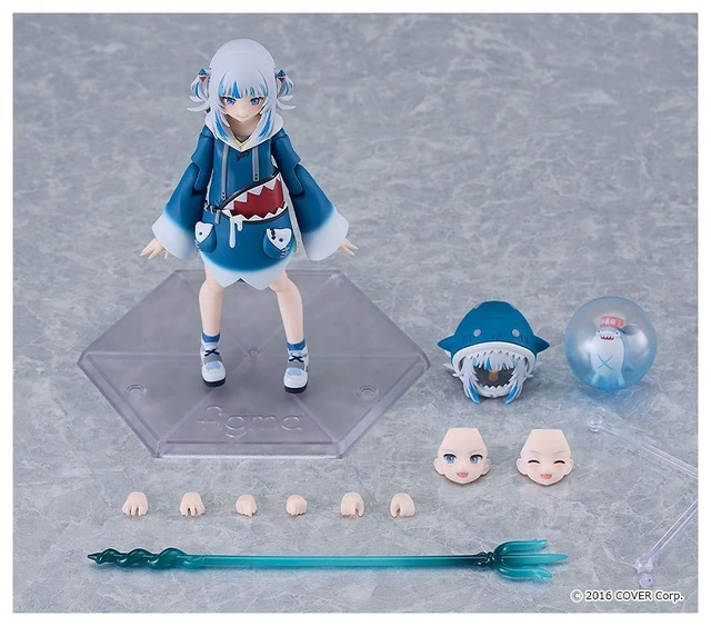 Alt view image 4 of 7 - figma Gawr Gura w/ Wink Face (Hololive Production)
