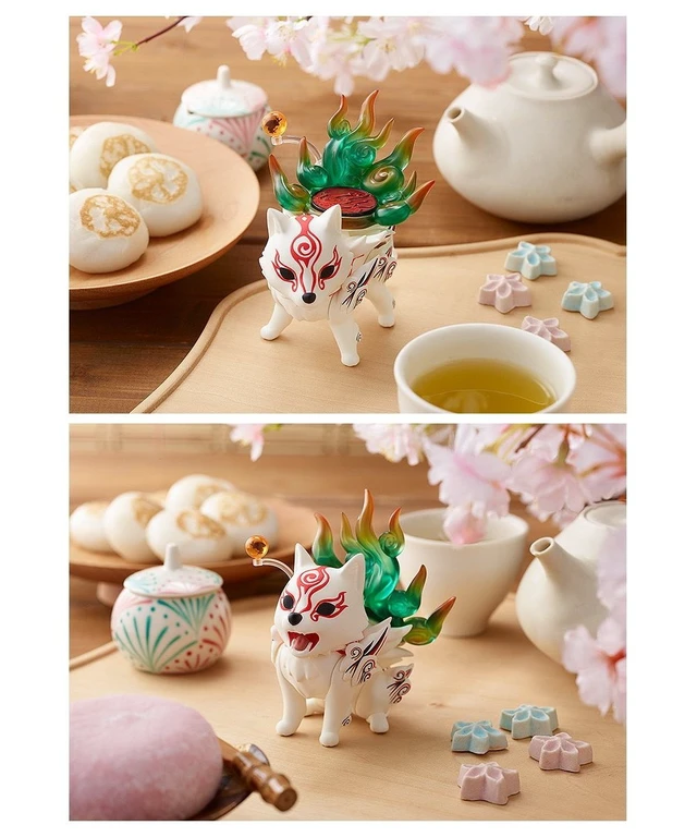 Alt view image 5 of 6 - Nendoroid Shiranui (First Edition) w/ Sparrow & Food Bowl - Okami