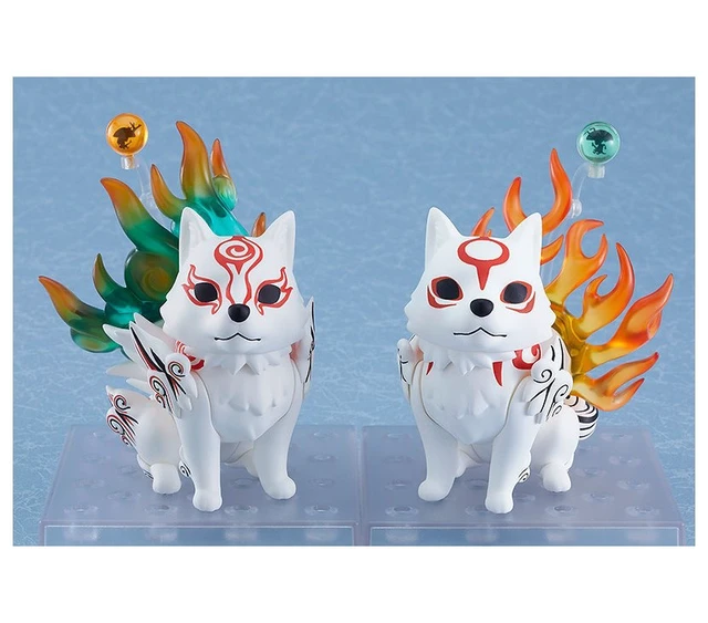 Alt view image 3 of 6 - Nendoroid Shiranui (First Edition) w/ Sparrow & Food Bowl - Okami