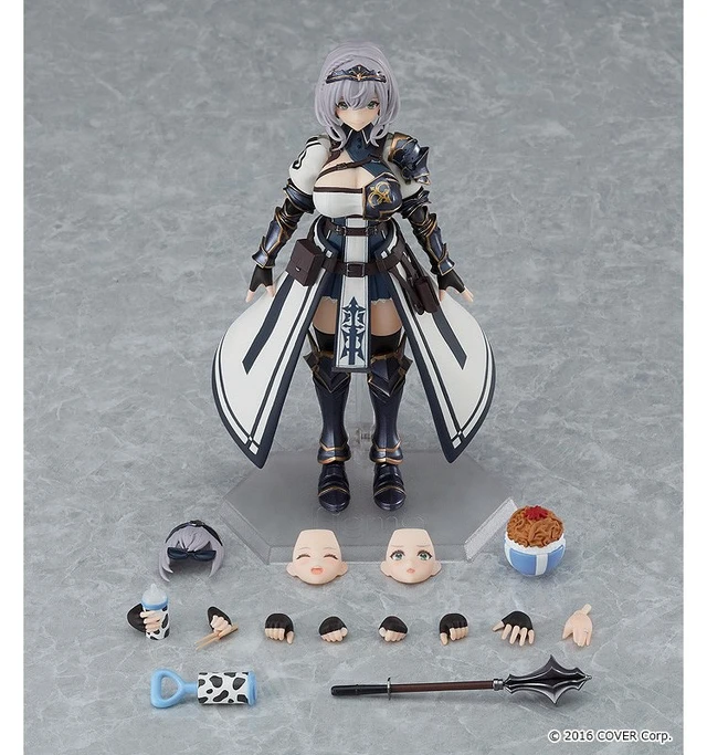 Alt view image 4 of 7 - figma Shirogane Noel w/ Emblem Gyudon Bowl (Hololive Production)