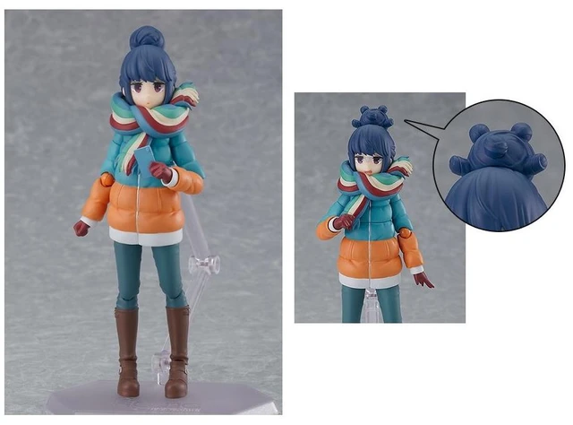 Main image of figma Rin Shima w/ Bear Bun Hair Parts (Laid-Back Camp)