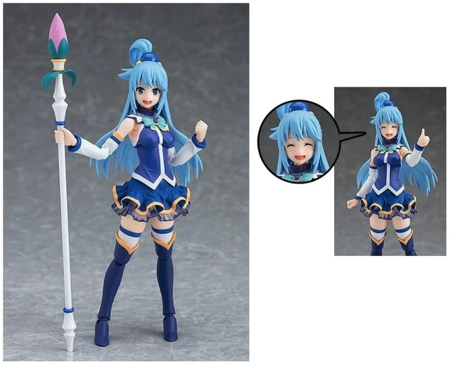 Main image of figma Aqua (2nd Re-release) w/ Nihera Face - KonoSuba 3