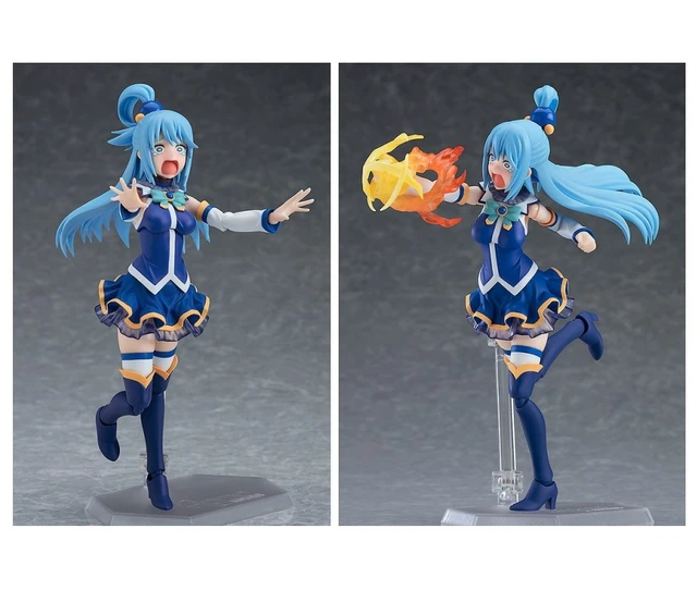 Alt view image 3 of 5 - figma Aqua (2nd Re-release) w/ Nihera Face - KonoSuba 3