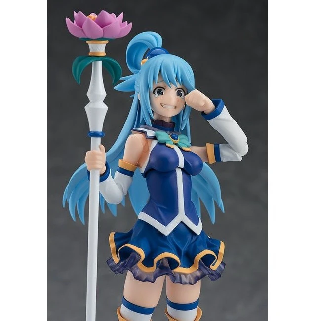 Alt view image 4 of 5 - figma Aqua (2nd Re-release) w/ Nihera Face - KonoSuba 3