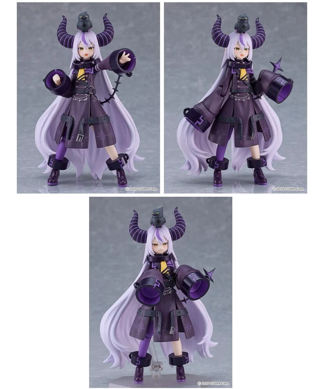 Alt view image 2 of 5 - figma Laplus Darkness w/ Closed-Eyes Smiling Face (Hololive Production)