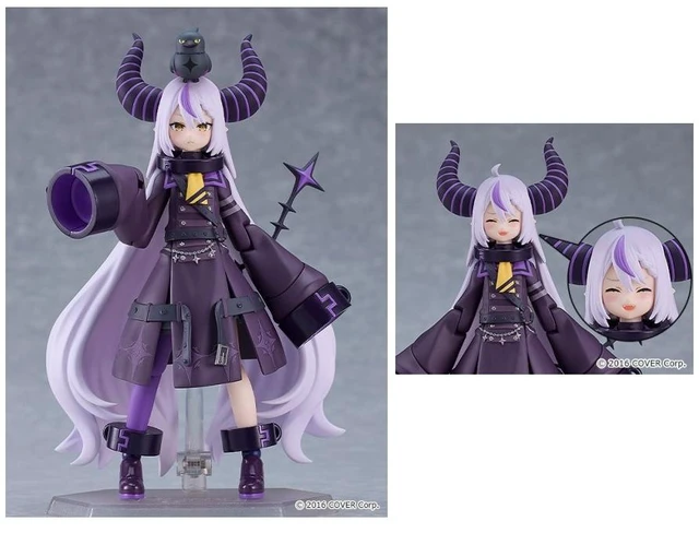 Main image of figma Laplus Darkness w/ Closed-Eyes Smiling Face (Hololive Production)