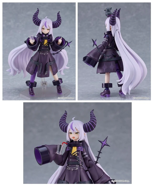 Alt view image 3 of 5 - figma Laplus Darkness w/ Closed-Eyes Smiling Face (Hololive Production)