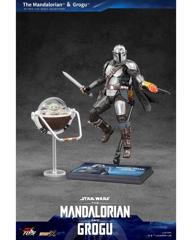 Alt view image 3 of 6 - Japan Star Wars Action Figure: The Mandalorian & Grogu
