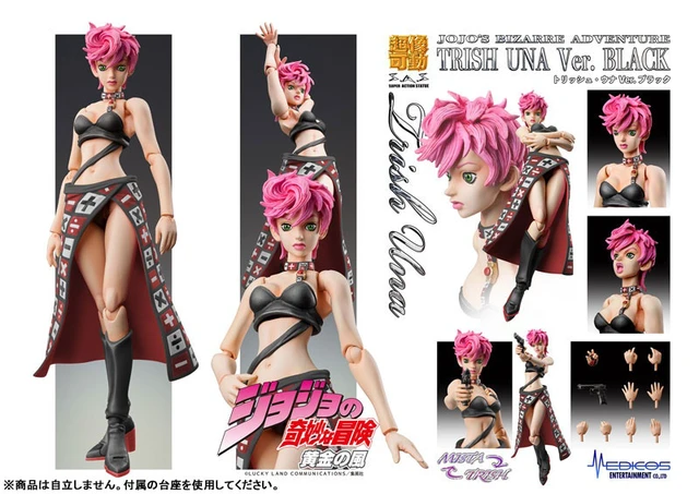 Alt view image 3 of 6 - Japan Super Action Statue JoJo's Bizarre Adventure Part 5 Trish Una Ver. BLACK