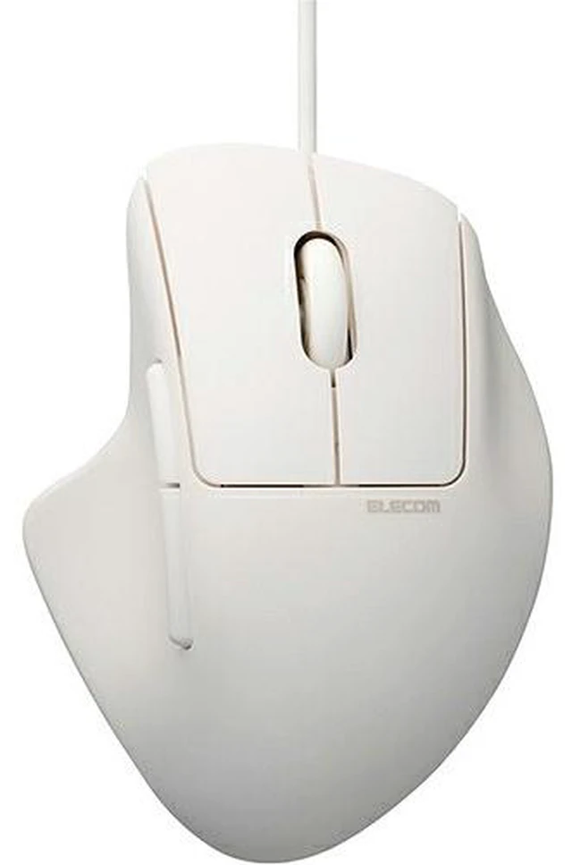 Main image of Japan ELECOM M-SH30UBSKWH White Wired 7-Button Mouse with Tilt Wheel M