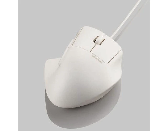 Alt view image 2 of 5 - Japan ELECOM M-SH30UBSKWH White Wired 7-Button Mouse with Tilt Wheel M