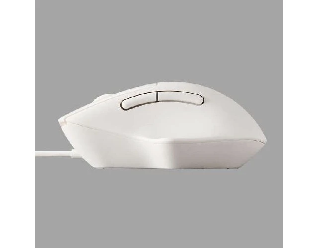 Alt view image 4 of 5 - Japan ELECOM M-SH30UBSKWH White Wired 7-Button Mouse with Tilt Wheel M
