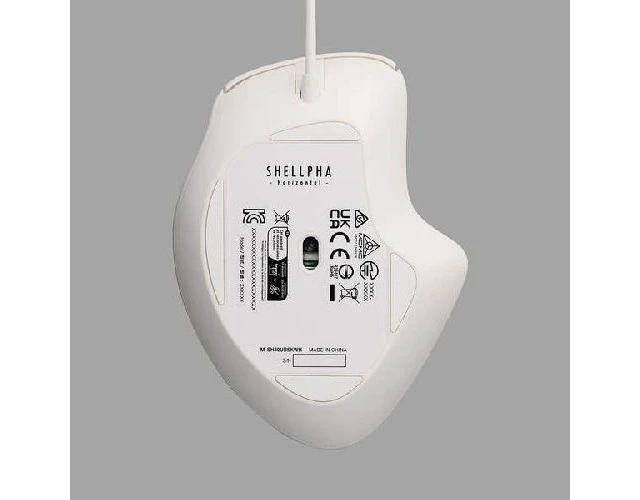 Alt view image 5 of 5 - Japan ELECOM M-SH30UBSKWH White Wired 7-Button Mouse with Tilt Wheel M
