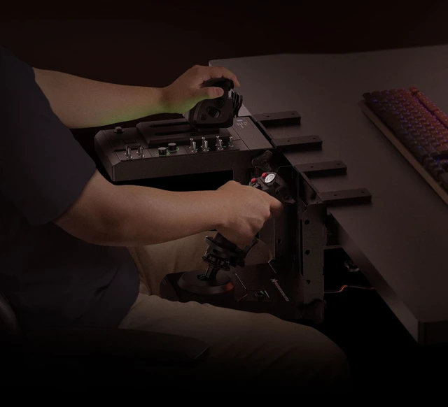 Alt view image 5 of 7 - Japan HORI HOTAS Flight Control System & Mount for PC