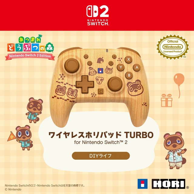Alt view image 3 of 6 - Japan HORI Wireless HORIPAD TURBO for Nintendo Switch 2 Animal Crossing