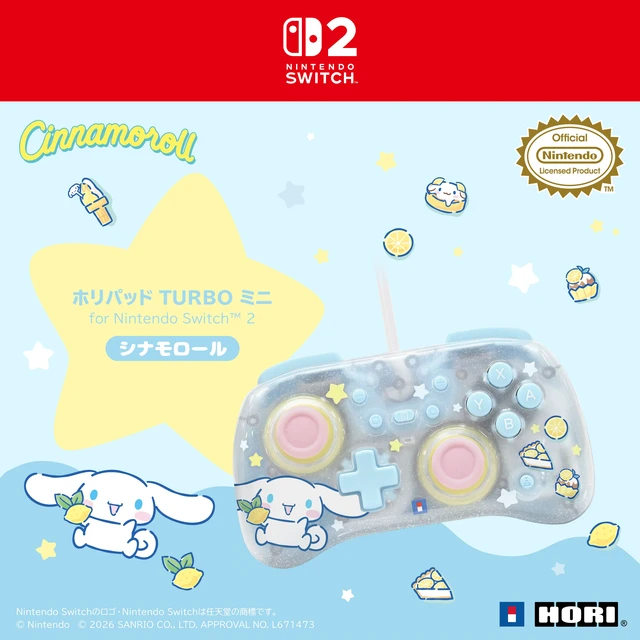 Alt view image 4 of 7 - Japan HORIPAD TURBO Mini for Nintendo Switch 2 Cinnamoroll