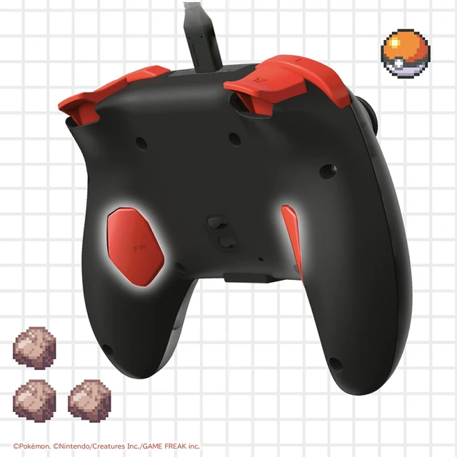 Alt view image 4 of 4 - Japan HORI Wired Horipad TURBO for Nintendo Switch 2 Pixel - Red -