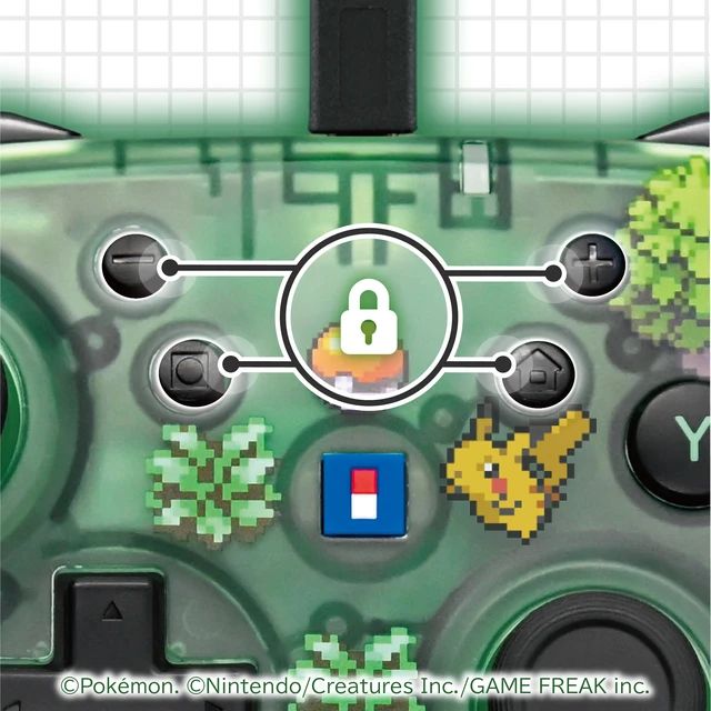 Alt view image 6 of 6 - Japan Wired HORIPAD TURBO for Nintendo Switch 2 Pixel - Green - Pokemon