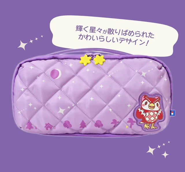 Alt view image 5 of 7 - Japan HORI Animal Crossing Quilted Medium Pouch for Nintendo Switch 2 Celeste