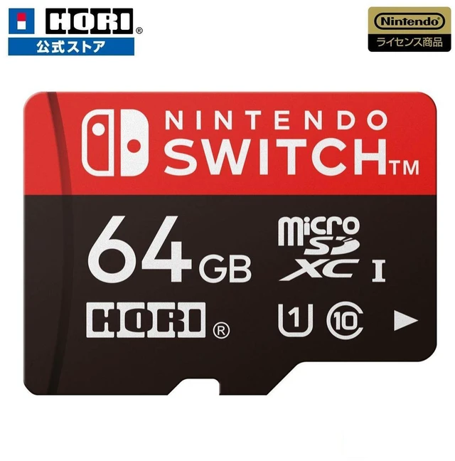 Main image of Japan HORI Nintendo Switch microSD Card 64GB Officially Licensed