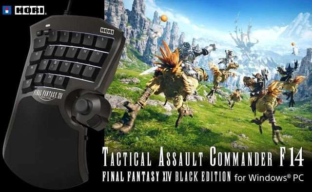 Alt view image 2 of 6 - Japan HORI Tactical Assault Commander F14 Final Fantasy XIV Black Edition