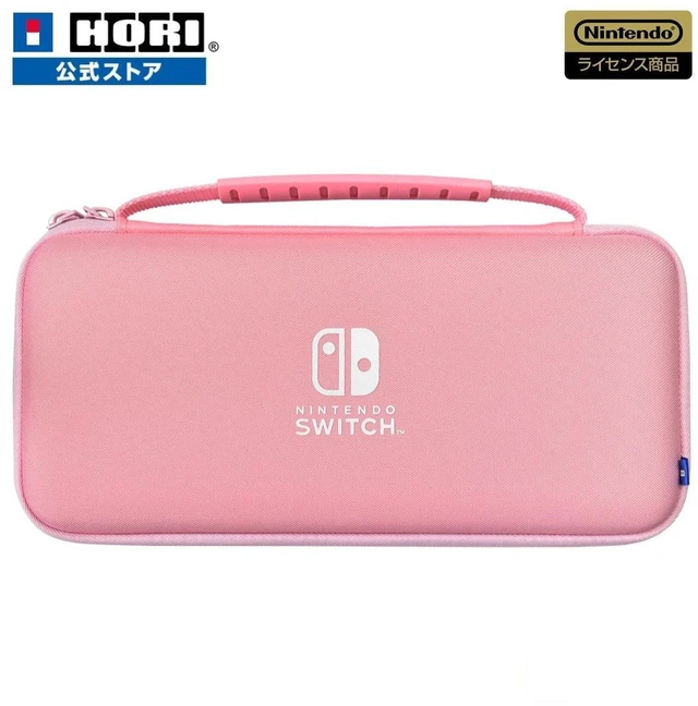 Main image of Japan HORI Slim Hard Pouch Plus for Nintendo Switch - Strawberry Pink