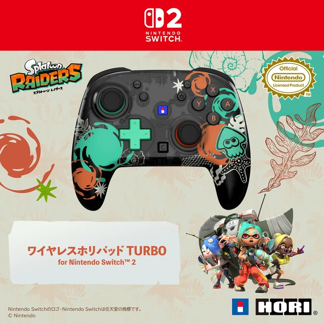 Alt view image 4 of 7 - Japan Splatoon Raiders Wireless HORIPAD TURBO for Nintendo Switch 2