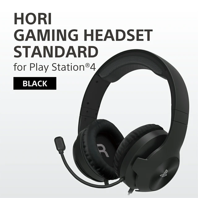 Alt view image 4 of 7 - Japan HORI Gaming Headset Standard for PS5 PS4 PC Black