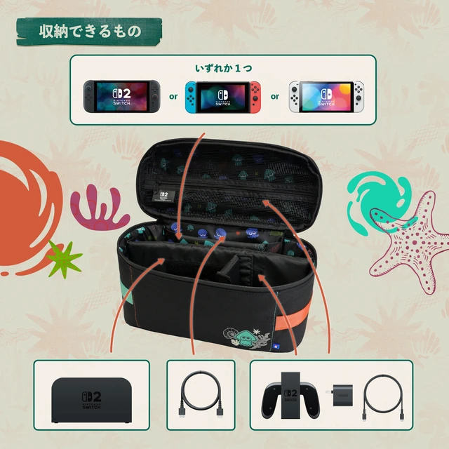 Alt view image 6 of 7 - Japan Splatoon Raiders All-In-One Storage Bag for Nintendo Switch 2