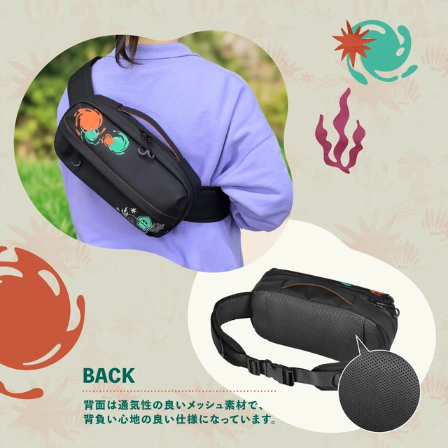 Alt view image 6 of 7 - Japan Splatoon Raiders Shoulder Pouch for Nintendo Switch 2