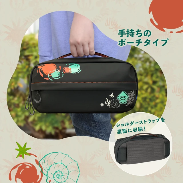 Alt view image 7 of 7 - Japan Splatoon Raiders Shoulder Pouch for Nintendo Switch 2