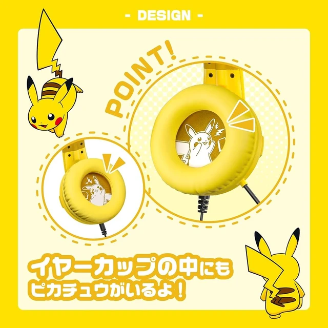 Alt view image 6 of 6 - Japan Narikiri Gaming Headset Standard for Nintendo Switch - Pikachu