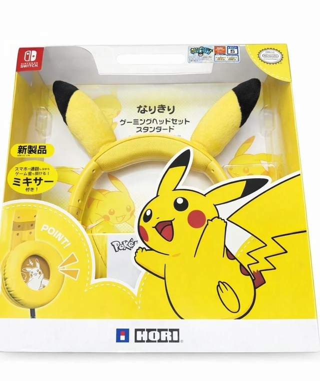 Main image of Japan Narikiri Gaming Headset Standard for Nintendo Switch - Pikachu