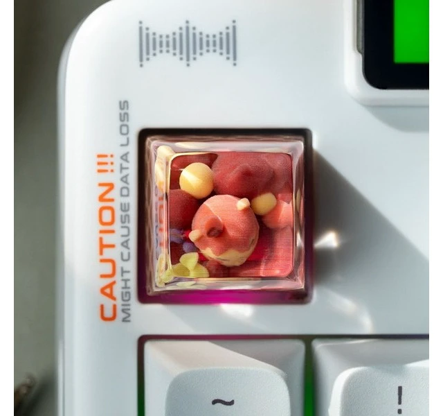 Alt view image 5 of 7 - Japan KEYMOJI Red Animal Ice Cream Artisan Keycap Chocolate
