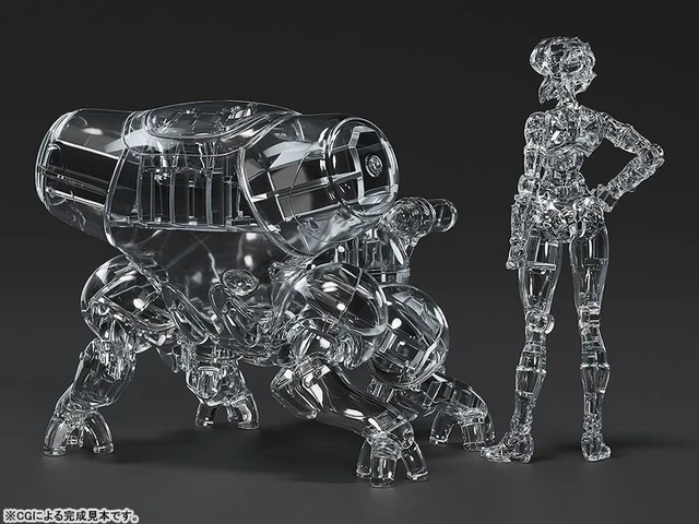 Alt view image 4 of 5 - PLAMAX minimum factory Ghost in the Shell Motoko Kusanagi with Fuchikoma Optical