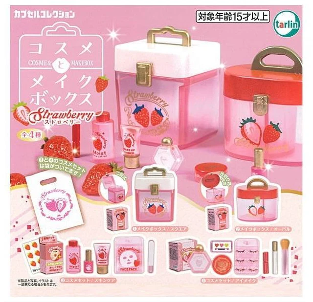 Main image of Cosmetics and Makeup Box Strawberry Complete 4-Type Set