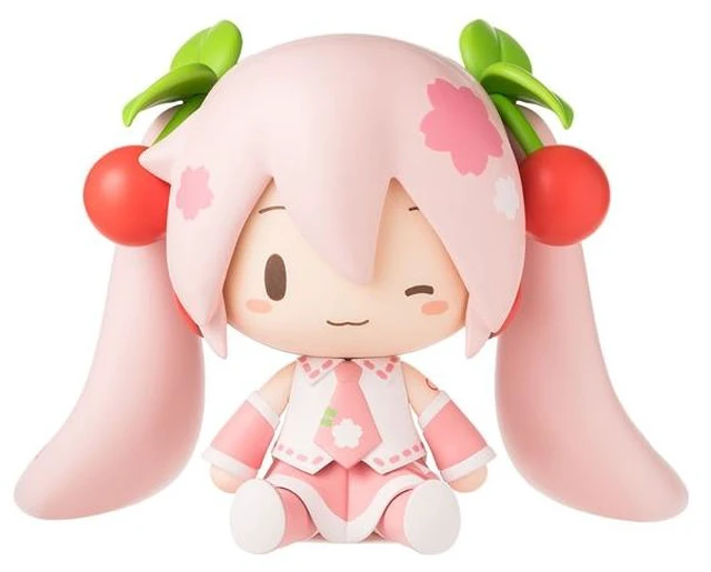 Main image of Japan Hatsune Miku Fuwapuchi Deformed Complete Figure Sakura Miku