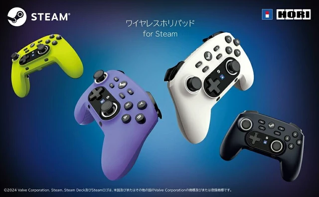 Main image of Japan HORI Official Wireless HORIPAD for Steam Neon Yellow